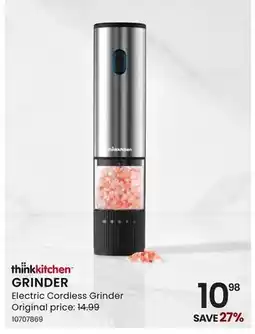 Stokes thinkkitchen GRINDER Electric Cordless Grinder offer
