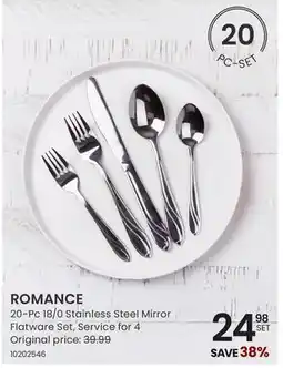 Stokes ROMANCE 20-Pc 18/0 Stainless Steel Mirror Flatware Set offer