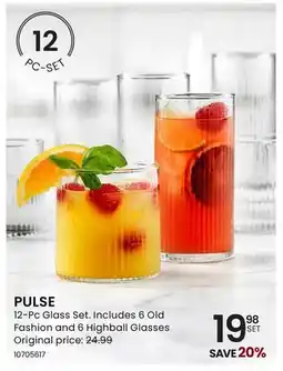 Stokes PULSE 12-Pc Glass Set offer
