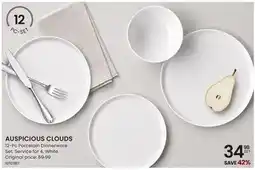 Stokes AUSPICIOUS CLOUDS 12-Pc Porcelain Dinnerware Set offer