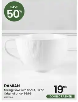 Stokes DAMIAN Mixing Bowl with Spout offer