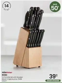 Stokes thinkkitchen ROD 14 pc Knife Set with Wooden Block offer