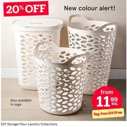 Kitchen Stuff Plus EZY Storage Fleur Laundry Collections offer