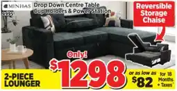 Surplus Furniture Colsen Grey 2Pc Sleeper Sectional offer