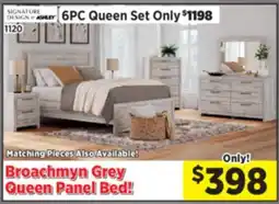 Surplus Furniture Broachman Grey Queen Bed offer