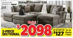Surplus Furniture O'Phannon Putty 2Pc Sectional offer
