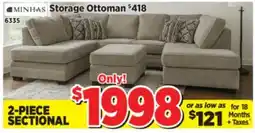 Surplus Furniture Angola Mineral 2Pc Sectional offer