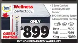 Surplus Furniture Serta Perfect Day Wellness Firm Queen Mattress-In-A-Box offer