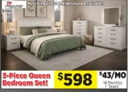 Surplus Furniture Modern White 3-Piece Queen Bedroom Set offer