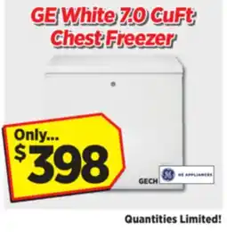 Surplus Furniture GE White Chest Freezer offer
