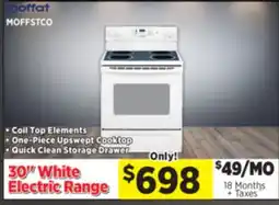 Surplus Furniture 30 White Electric Range w/ Coil Burners offer