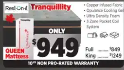 Surplus Furniture Tranquillity Queen Mattress-In-A-Box offer