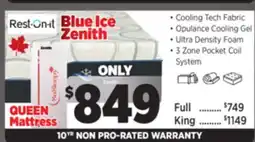 Surplus Furniture Blue Ice Zenith Queen Mattress-In-A-Box offer