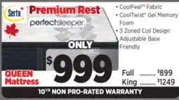Surplus Furniture Serta Perfect Sleeper Premium Rest Plush Queen Mattress offer