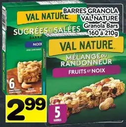 Supermarché PA BARRES GRANOLA VAL NATURE | Granola Bars offer