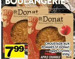 Supermarché PA CROUSTADE AUX POMMES ST DONAT | Apple Crumble offer