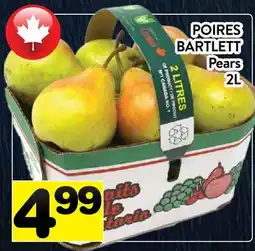 Supermarché PA POIRES BARTLETT | Pears offer