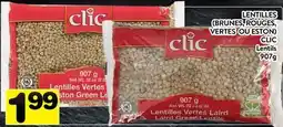 Supermarché PA LENTILLES (BRUNES ROUGES, VERTES OU LAIRD) CLIC | Lentils offer