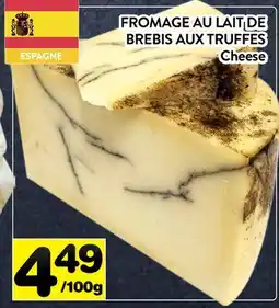Supermarché PA FROMAGE AU LAIT DE BREBIS AUX TRUFFES | Cheese offer
