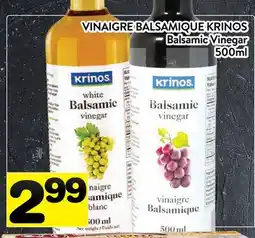 Supermarché PA VINAIGRE BALSAMIQUE KRINOS | Balsamic Vinegar offer