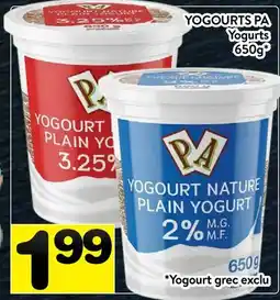 Supermarché PA YOGOURTS PA | Yogurts offer