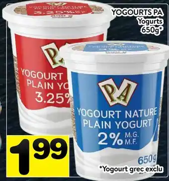 Supermarché PA YOGOURTS PA | Yogurts offer