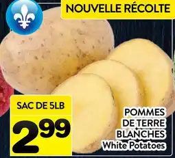 Supermarché PA POMMES DE TERRE BLANCHES | White Potatoes offer