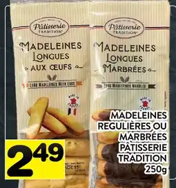Supermarché PA MADELEINES REGULIÈRES OU MARBRÉES PÂTISSERIE TRADITION offer