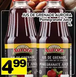 Supermarché PA JUS DE GRENADE AURORA | Pomegranate Juice offer