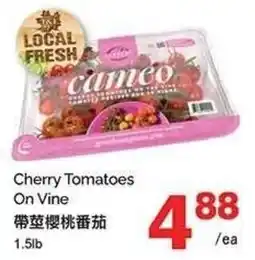 T&T Supermarket Cameo cherry tomatoes on vine offer