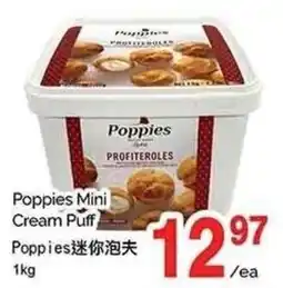 T&T Supermarket Poppies mini cream puff offer