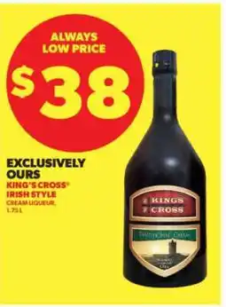 Real Canadian Liquorstore KING’S CROSS Irish Style Cream Liqueur offer