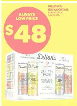 Real Canadian Liquorstore Dillon's Gin Cocktail offer