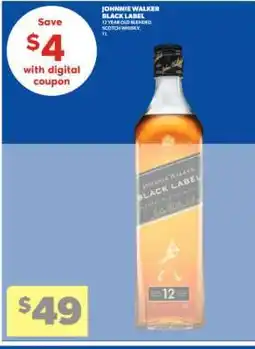 Real Canadian Liquorstore Johnnie Walker Black Label offer