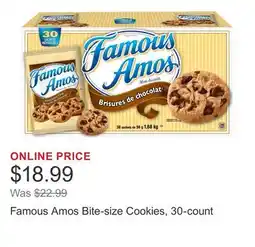 Costco Famous Amos Bite-size Cookies, 30-count offer