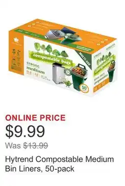 Costco Hytrend Compostable Medium Bin Liners, 50-pack offer