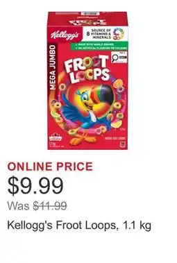 Costco Kellogg's Froot Loops offer