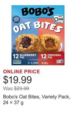 Costco Bobo's Oat Bites, Variety Pack, 24 × offer