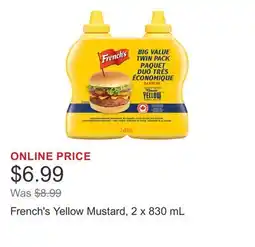 Costco French's Yellow Mustard offer