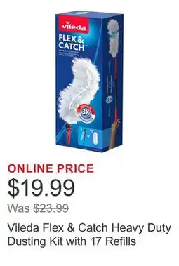 Costco Vileda Flex & Catch Heavy Duty Dusting Kit with 17 Refills offer