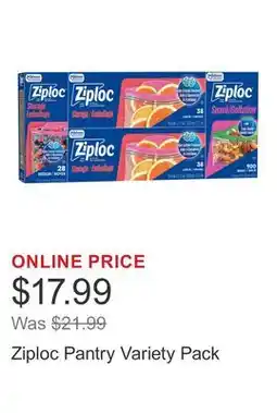 Costco Ziploc Pantry Variety Pack offer