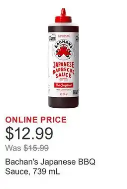 Costco Bachan's Japanese BBQ Sauce offer