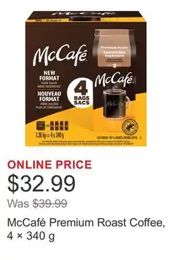 Costco McCafé Premium Roast Coffee, 4 × offer