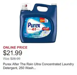 Costco Purex After The Rain Ultra Concentrated Laundry Detergent, 250 Wash Loads offer