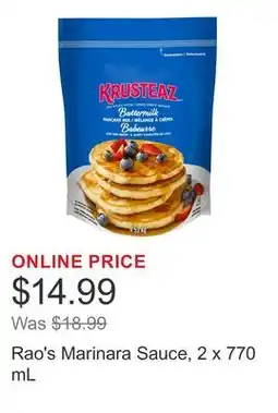 Costco Rao's Marinara Sauce offer