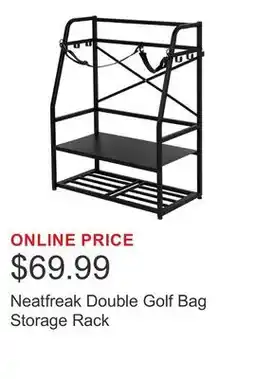 Costco Neatfreak Double Golf Bag Storage Rack offer