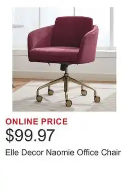 Costco Elle Decor Naomie Office Chair offer