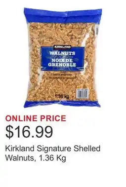 Costco Kirkland Signature Shelled Walnuts offer