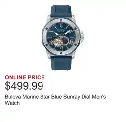 Costco Bulova Marine Star Blue Sunray Dial Men's Watch offer