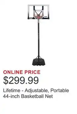Costco Lifetime - Adjustable, Portable 44-inch Basketball Net offer